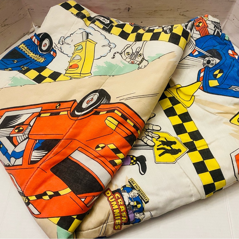 Vintage 1992 Tyco Industries Crash Dummies comforter